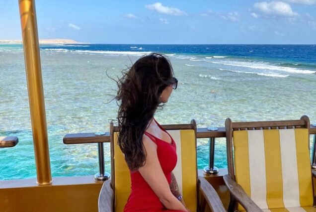 Snorkeling in crystal clear turquoise waters during a Nefertari sea excursion