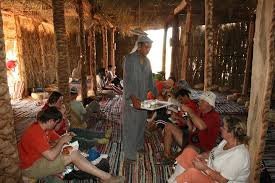 Freshly baked Bedouin bread and authentic Egyptian breakfast on Aladin Safari Trip
